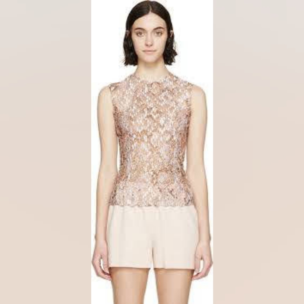 NWT $2025 Mary Katrantzou lace top